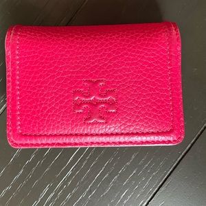 Tory Butch Hot pink card case
